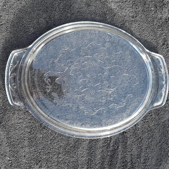 PRINCESS HOUSE FANTASIA CRYSTAL 3 PC 9x13 CASSEROLE BAKING DISH EUC - Picture 6 of 12